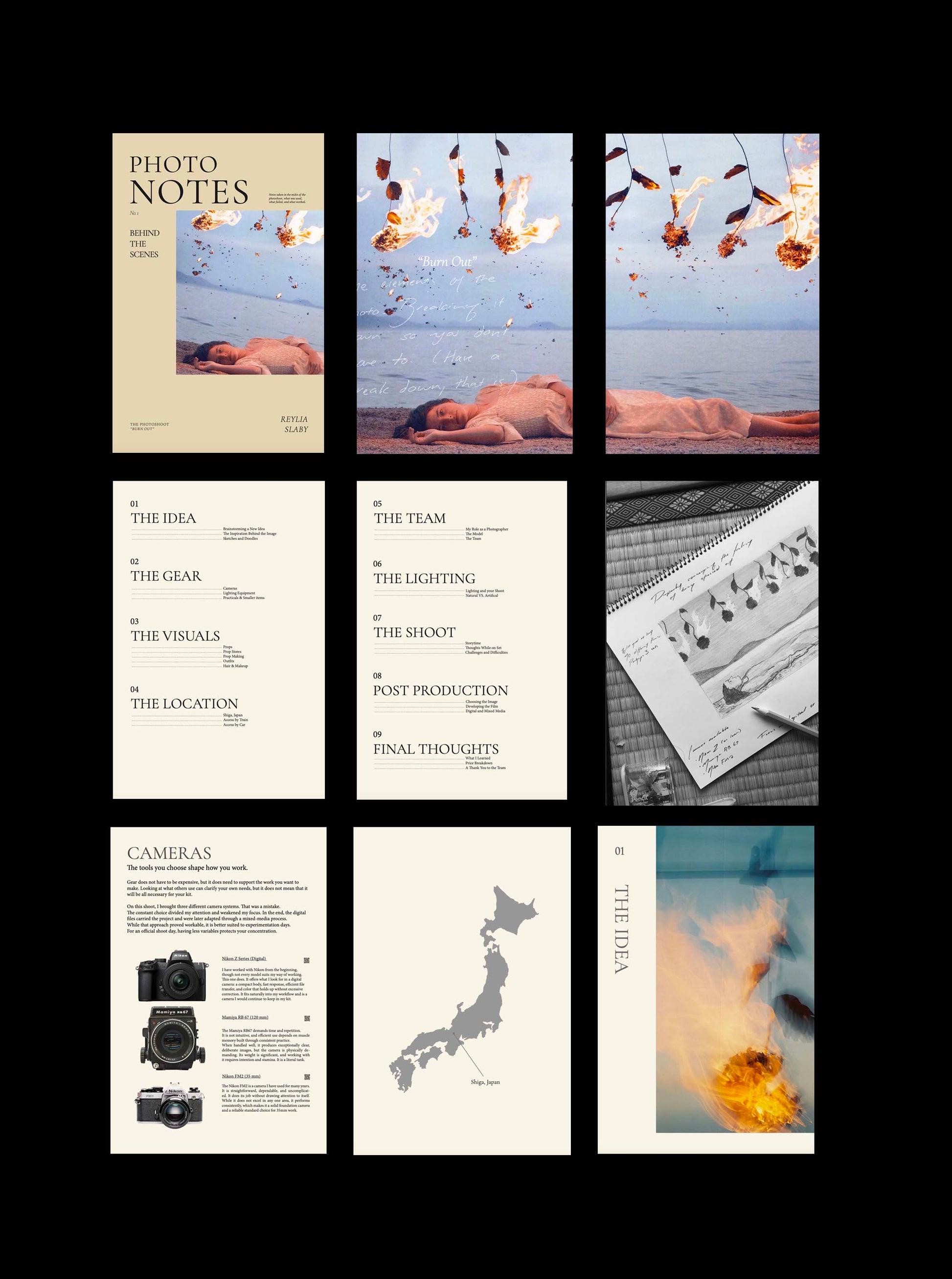 Photo Notes #1  "Burn Out" | E-BOOK |