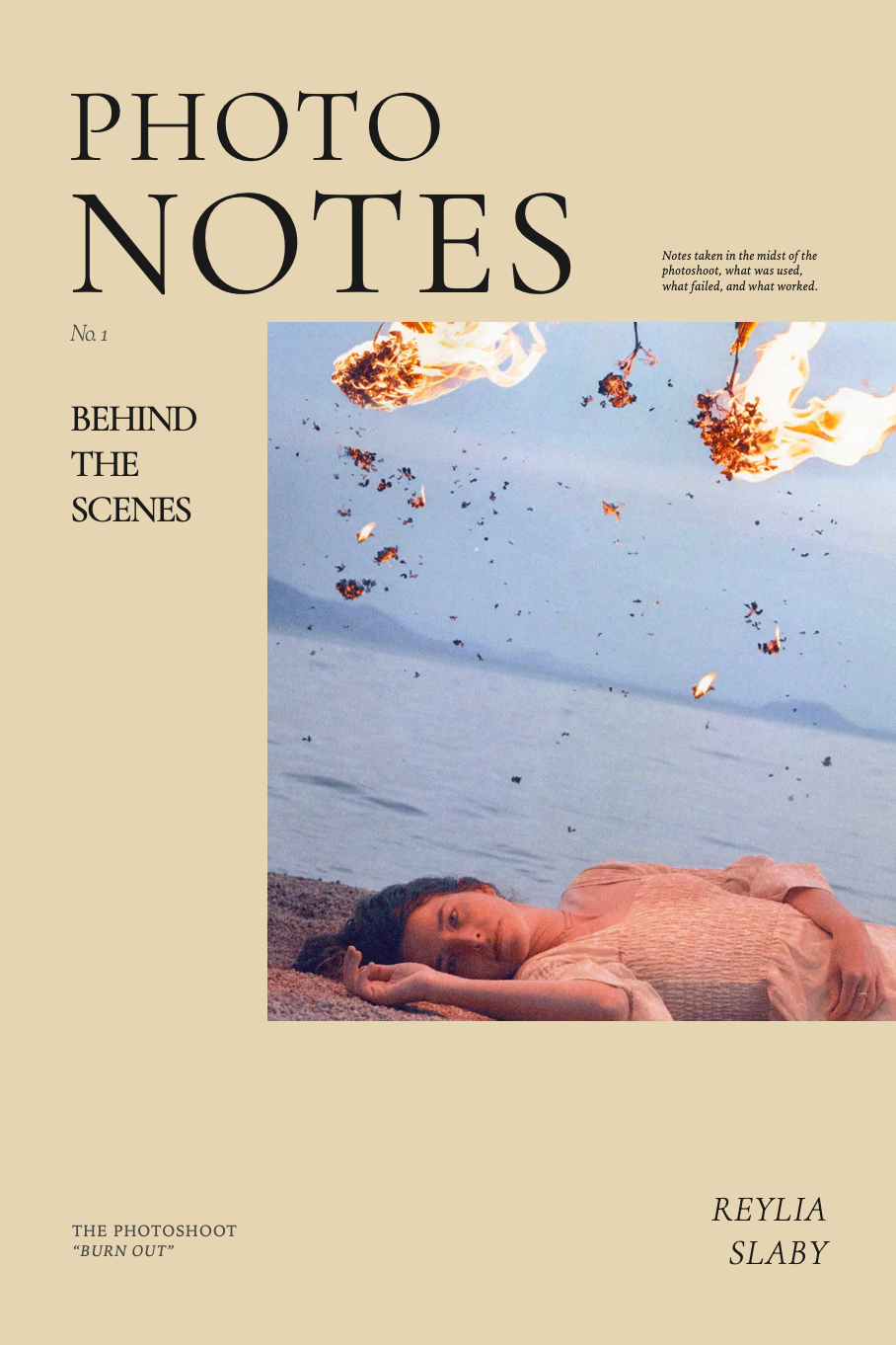 Photo Notes #1  "Burn Out" | E-BOOK |